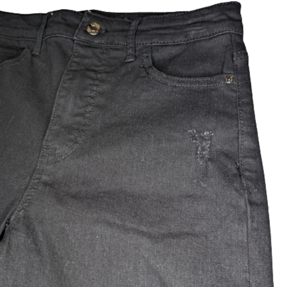 Sanctuary Social Standard High Rise Crop Straight Raw Hem Jeans - Picture 6 of 11